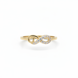 14k Gold Stackable Infinity Ring