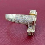 14K Gold 3D Cross Ring