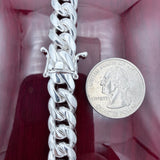 11mm Sterling Silver Solid Miami Cuban Chain