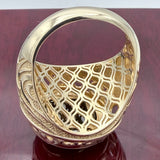 14k Gold Fancy Jesus Head Ring