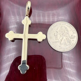 14k Gold  Fancy Cross Pendant - Italian Made (available in two sizes)
