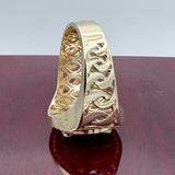 14k Gold Fancy Jesus Head Ring