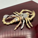 1.6” 14k Tri-color Gold Scorpio Pendant