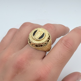 14k Gold Fancy Jesus Head Ring