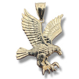 14K Gold Eagle Pendant