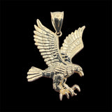 14K Gold Eagle Pendant