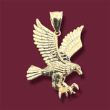 14K Gold Eagle Pendant