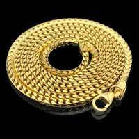 2.3MM 14k Yellow Gold Solid Franco Chain