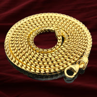 2.3MM 14k Yellow Gold Solid Franco Chain
