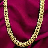 6mm 14k Yellow Gold Solid Miami Cuban Link Chain