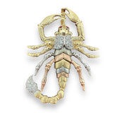 1.6” 14k Tri-color Gold Scorpio Pendant