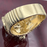 14k Gold Solid Ram Ring