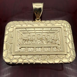 14K Yellow Gold Last Supper Pendant