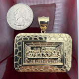 14K Yellow Gold Last Supper Pendant
