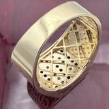 14k Gold Cuban Flag Ring