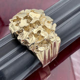 14k Gold Solid Nugget Ring