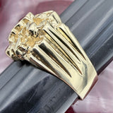 14k Gold Solid Nugget Ring