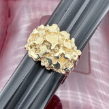 14k Gold Solid Nugget Ring