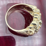 14k Gold Solid Nugget Ring