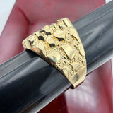 14k Gold Solid Nugget Ring