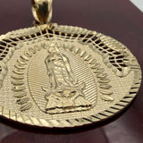 14K Gold Virgin Mary (Our Lady of Guadalupe) Pendant