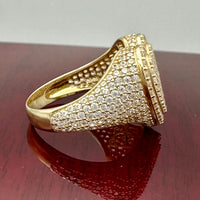 14k Gold 3-D Heart Ring