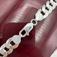 10mm Sterling Silver Concave Curb Chain