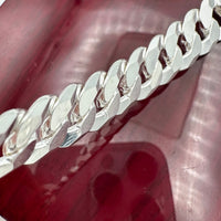 10mm Sterling Silver Concave Curb Chain