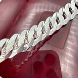 10mm Sterling Silver Concave Curb Chain