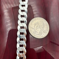 10mm Sterling Silver Concave Curb Chain