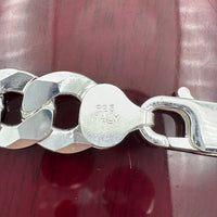 10mm Sterling Silver Concave Curb Chain