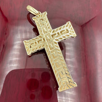 2.15” 14k Two-tone Gold  Crucifix Pendant - Italian Made