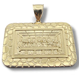 14K Yellow Gold Last Supper Pendant