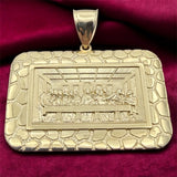 14K Yellow Gold Last Supper Pendant
