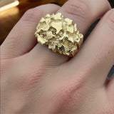 14k Gold Solid Nugget Ring