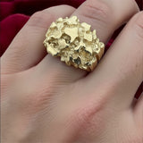 14k Gold Solid Nugget Ring