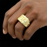 14k Gold Solid Nugget Ring