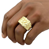 14k Gold Solid Nugget Ring