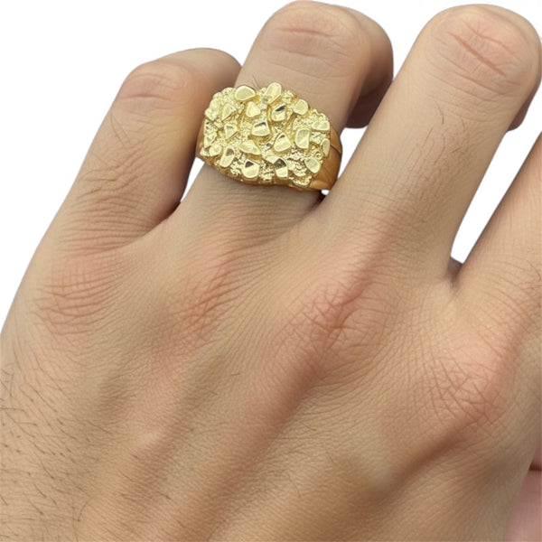 14k Gold Nugget Ring