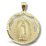 14K Gold Virgin Mary (Our Lady of Guadalupe) Pendant