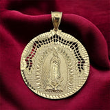 14K Gold Virgin Mary (Our Lady of Guadalupe) Pendant