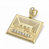 14K Yellow Gold Last Supper Pendant