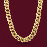 8mm 14k Yellow Gold Miami Cuban Link Chain