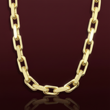5mm 14k Yellow Gold Solid Anchor Link Chain