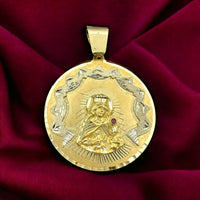 2.5” 14K Yellow Gold Saint Barbara Pendant (solid)