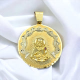 2.5” 14K Yellow Gold Saint Barbara Pendant (solid)