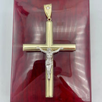 3.3” 10K Yellow Gold 3D Crucifix Pendant