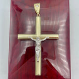 3.3” 10K Yellow Gold 3D Crucifix Pendant