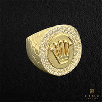 10K Gold and C/Z Royal Crown Men’s Rings