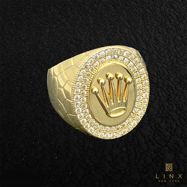 10K Gold and C/Z Royal Crown Men’s Rings